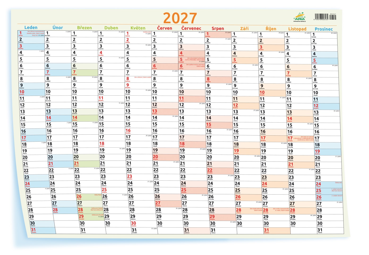 Kalendář 2027 KN-plakát 361